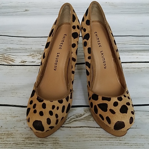 Chinese Laundry Leopard Print Heels 8.5 - Picture 6 of 7